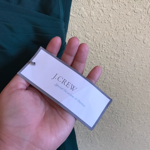 J.Crew Green Silk Dress - Picture 4 of 8